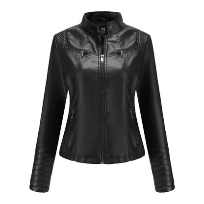 New Leather Jacket Spring Autumn Thin Motorcycle